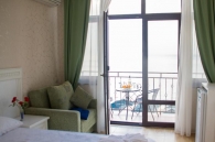 Отель На Черноморской, Люкс с видом на море 13 кв.м