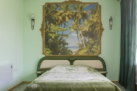Отель Альберго, Двухместный номер Делюкс с 1 кроватью + дополнительная кровать (Зелено-синий)