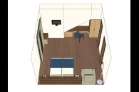 Гостиница Мама Миа, Двухместный номер с 1 кроватью или 2 отдельными кроватями и балконом