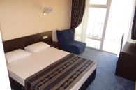Отель Лазурь Бич, 
Двухместный номер с 1 кроватью или 2 отдельными кроватями и видом на море
