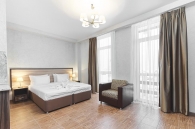 Отель Романовский, 
Двухместный номер с 1 кроватью или 2 отдельными кроватями, вид на горы

