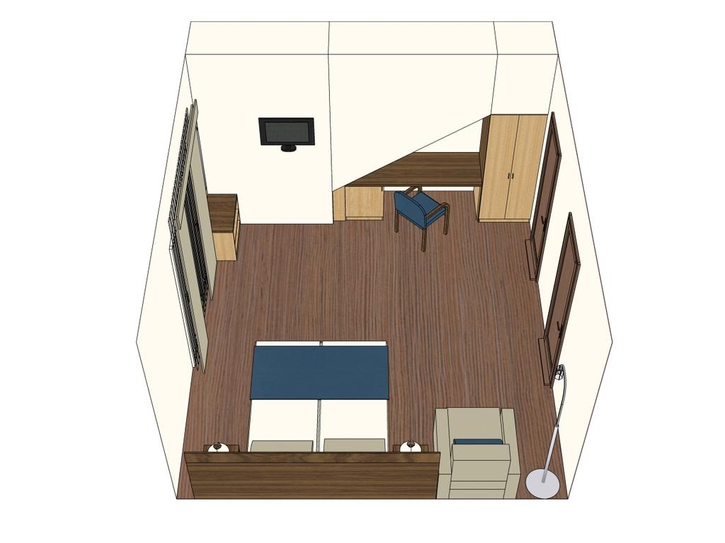 Гостиница «Мама Миа», Двухместный номер с 1 кроватью или 2 отдельными кроватями и балконом